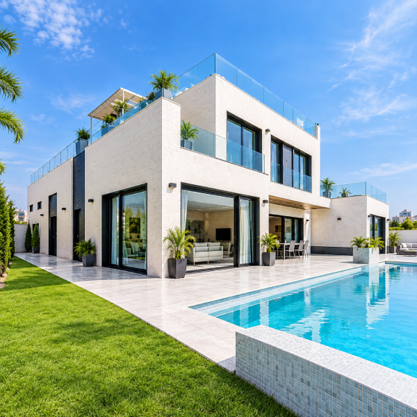 Modern living room, luxury interior, contemporary home, spacious living area, elegant apartment, stylish interior, TV unit, wall mounted TV, wooden TV panel, wooden wall decor, floating TV cabinet, storage cabinets, modern furniture, minimalist design, white walls, glossy flooring, tiled floor, ceiling fan, LED strip lighting, false ceiling, recessed lighting, bright room, air conditioner, wooden door, wooden partition, decorative room divider, vertical wooden slats, open layout, dining area, kitchen area, apartment interior, high rise apartment, city view, balcony window, glass windows, natural light, premium home, luxury apartment, residential property, modern architecture, clean interior, neat living room, contemporary decor, wooden accents, neutral color palette, polished floor, spacious apartment, urban lifestyle, home decoration, elegant living space, real estate interior.